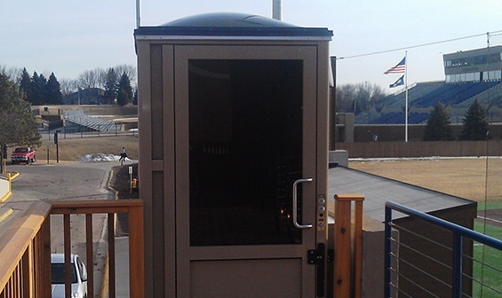 Fully covered Vertical Wheelchair Lift